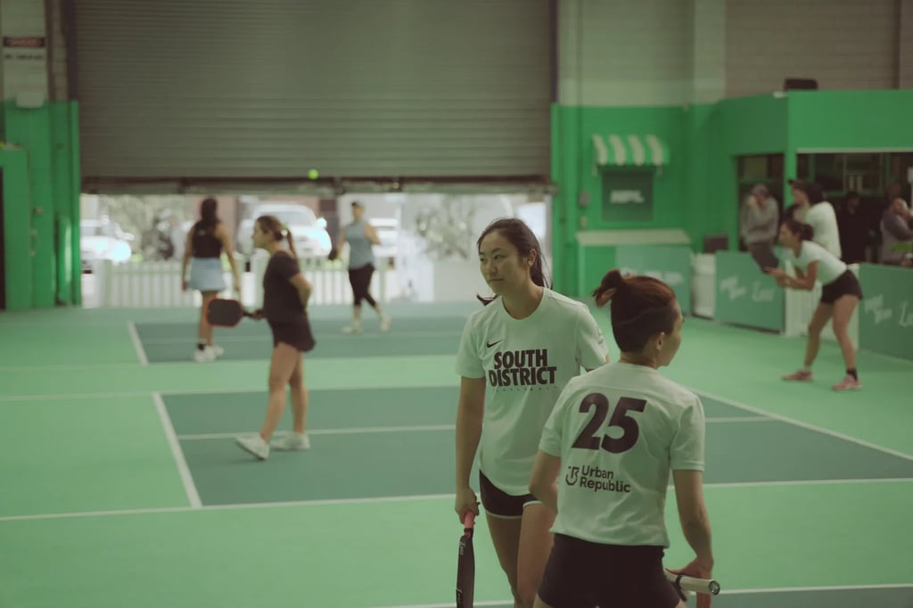 Players rotating between daytime Open Play games at The Jar South Melbourne