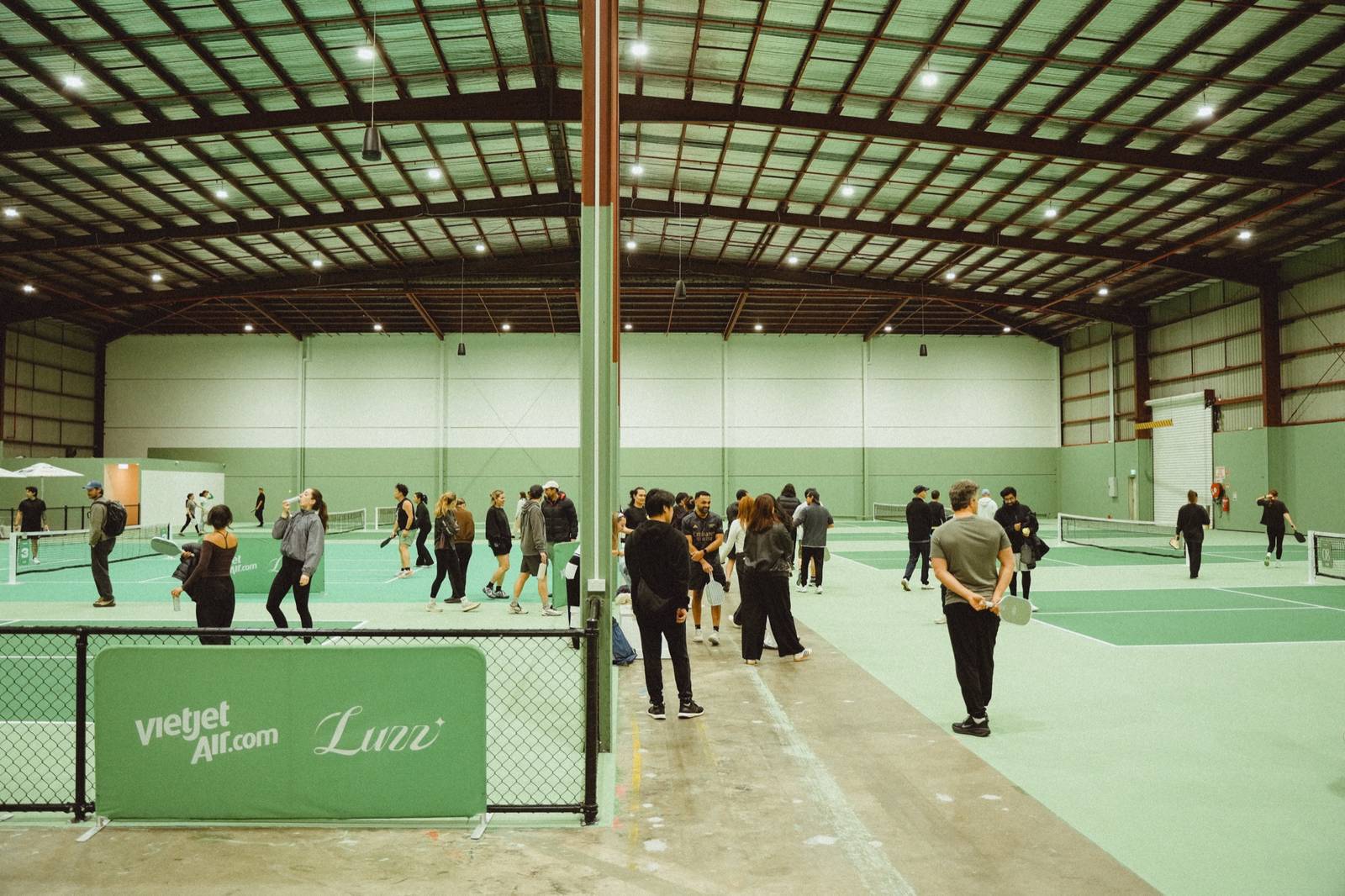 Games under way across the Maidstone pickleball courts